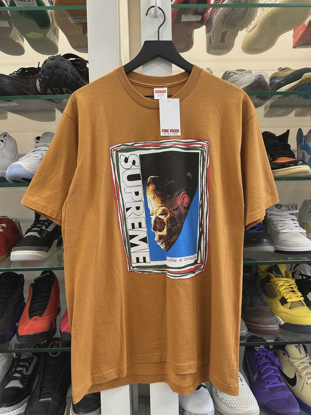 SS22 Supreme Mask Tee T shirt Burnt Orange size Large L SF